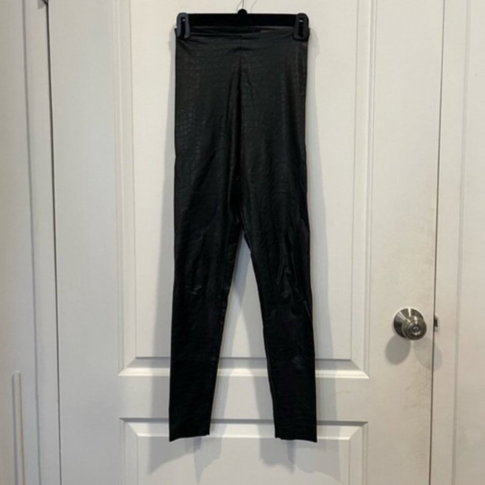 Commando Faux Leather Croc Leggings - Picture 4 of 5